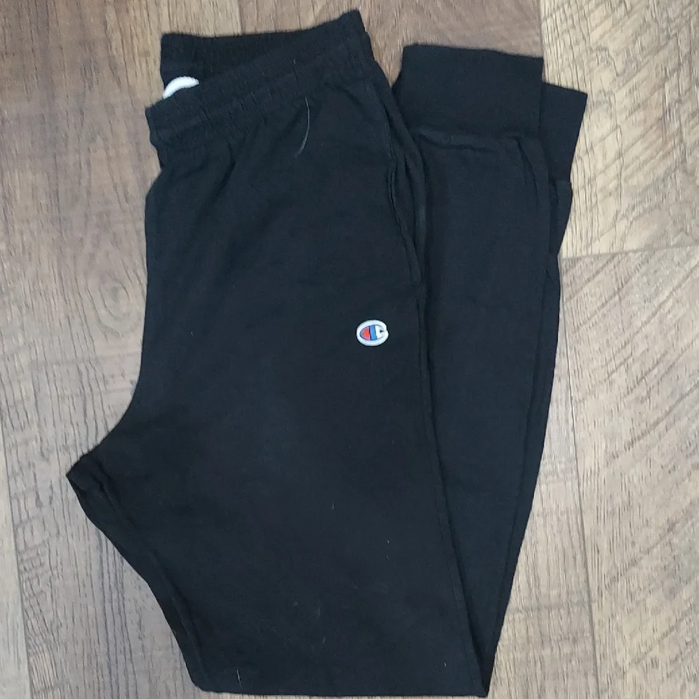 Champion Mens Black Sweatpants Loungewear Athletic Jogging Pant Size Small - Picture 1 of 2
